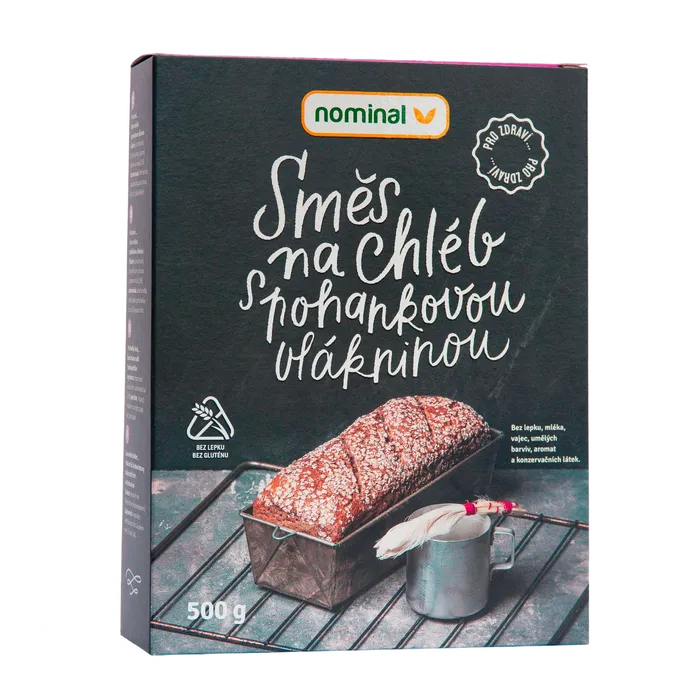 Nominal Bezlepková směs na chléb s pohankovou vlákninou 500g